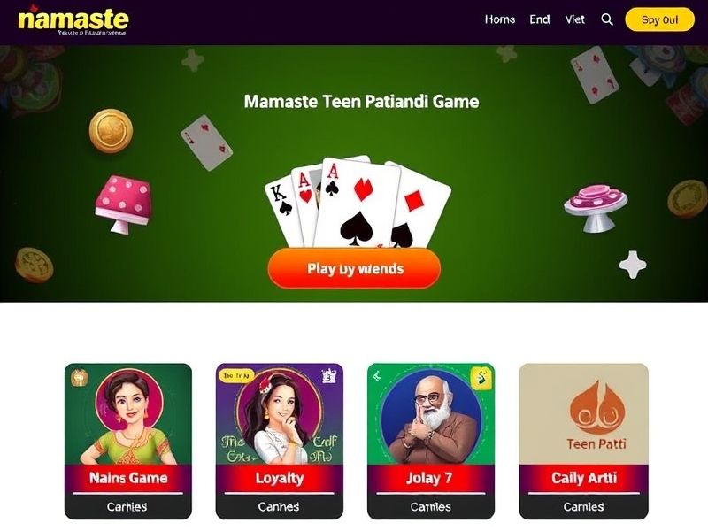 Namaste Teen Patti Game is the ultimate platform to play the iconic Indian card game, Teen Patti, and Poker.